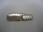 Oude zilveren dubbeltjes armband